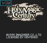 Image de l'ecran titre du jeu Holy Magic Century sur Nintendo Game Boy Color