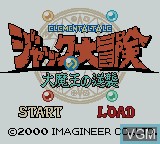 Image de l'ecran titre du jeu Elemental Tale - Jack no Daibouken - Daimaou no Gyakushuu sur Nintendo Game Boy Color