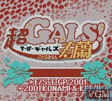 Image de l'ecran titre du jeu Super GALS! Kotobuki Ran sur Nintendo Game Boy Color