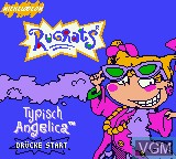 Image de l'ecran titre du jeu Rugrats - Typisch Angelica sur Nintendo Game Boy Color