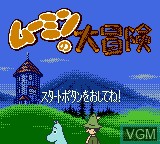Image de l'ecran titre du jeu Moomin no Daibouken sur Nintendo Game Boy Color