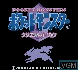 Image de l'ecran titre du jeu Pocket Monsters Crystal Version sur Nintendo Game Boy Color