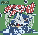 Image de l'ecran titre du jeu Pokemon Card GB sur Nintendo Game Boy Color