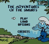 Image de l'ecran titre du jeu Adventures of the Smurfs, The sur Nintendo Game Boy Color