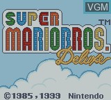 Image de l'ecran titre du jeu Super Mario Bros. Deluxe sur Nintendo Game Boy Color