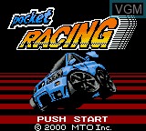 Image de l'ecran titre du jeu Pocket Racing sur Nintendo Game Boy Color