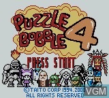 Image de l'ecran titre du jeu Puzzle Bobble 4 sur Nintendo Game Boy Color
