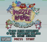 Image de l'ecran titre du jeu Puzzle Bobble Millennium sur Nintendo Game Boy Color