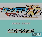 Image de l'ecran titre du jeu RockMan X2 - Soul Eraser sur Nintendo Game Boy Color
