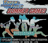 Image de l'ecran titre du jeu International Track & Field - Summer Games sur Nintendo Game Boy Color