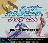 Image de l'ecran titre du jeu Hyper Olympic Winter 2000 sur Nintendo Game Boy Color