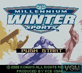Image de l'ecran titre du jeu Millennium Winter Sports sur Nintendo Game Boy Color