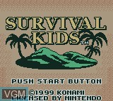Image de l'ecran titre du jeu Survival Kids - Kotou no Boukensha sur Nintendo Game Boy Color