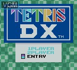 Image de l'ecran titre du jeu Tetris DX sur Nintendo Game Boy Color