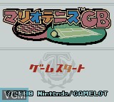 Image de l'ecran titre du jeu Mario Tennis GB sur Nintendo Game Boy Color