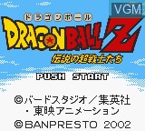 Image de l'ecran titre du jeu Dragon Ball Z - Densetsu no Chousenshi Tachi sur Nintendo Game Boy Color