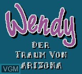 Image de l'ecran titre du jeu Wendy - Der Traum von Arizona sur Nintendo Game Boy Color