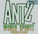 Image de l'ecran titre du jeu Antz World Sportz sur Nintendo Game Boy Color