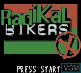 Image de l'ecran titre du jeu Radikal Bikers sur Nintendo Game Boy Color