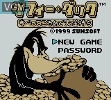 Image de l'ecran titre du jeu Daffy Duck - Subette Koronde Ookanemochi sur Nintendo Game Boy Color