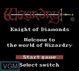 Image de l'ecran titre du jeu Wizardry III - Diamond no Kishi sur Nintendo Game Boy Color