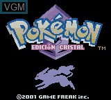 Image de l'ecran titre du jeu Pokemon - Edicion Cristal sur Nintendo Game Boy Color