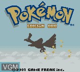 Image de l'ecran titre du jeu Pokemon - Edicion Oro sur Nintendo Game Boy Color