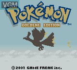 Image de l'ecran titre du jeu Pokemon - Goldene Edition sur Nintendo Game Boy Color