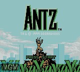 Image de l'ecran titre du jeu Antz sur Nintendo Game Boy Color