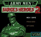 Image de l'ecran titre du jeu Army Men - Sarge's Heroes 2 sur Nintendo Game Boy Color
