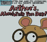 Image de l'ecran titre du jeu Arthur's Absolutely Fun Day! sur Nintendo Game Boy Color