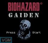 Image de l'ecran titre du jeu BioHazard Gaiden sur Nintendo Game Boy Color