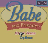 Image de l'ecran titre du jeu Babe and Friends sur Nintendo Game Boy Color