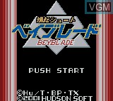 Image de l'ecran titre du jeu Bakuten Shoot Beyblade sur Nintendo Game Boy Color