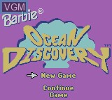 Image de l'ecran titre du jeu Barbie - Ocean Discovery sur Nintendo Game Boy Color