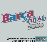 Image de l'ecran titre du jeu Barca Total 2000 sur Nintendo Game Boy Color