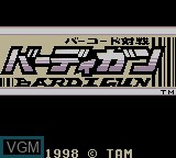 Image de l'ecran titre du jeu Barcode Taisen Bardigun sur Nintendo Game Boy Color