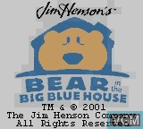 Image de l'ecran titre du jeu Bear in the Big Blue House sur Nintendo Game Boy Color