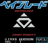 Image de l'ecran titre du jeu Jisedai Beegoma Battle Beyblade sur Nintendo Game Boy Color