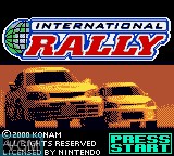 Image de l'ecran titre du jeu International Rally sur Nintendo Game Boy Color