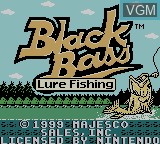 Image de l'ecran titre du jeu Black Bass - Lure Fishing sur Nintendo Game Boy Color