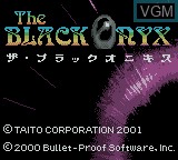 Image de l'ecran titre du jeu Black Onyx, The sur Nintendo Game Boy Color