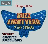 Image de l'ecran titre du jeu Buzz Lightyear of Star Command sur Nintendo Game Boy Color