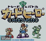 Image de l'ecran titre du jeu Card Hero - Trading & Battle sur Nintendo Game Boy Color