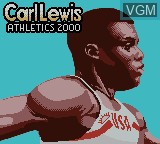Image de l'ecran titre du jeu Carl Lewis Athletics 2000 sur Nintendo Game Boy Color