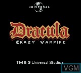 Image de l'ecran titre du jeu Dracula - Crazy Vampire sur Nintendo Game Boy Color