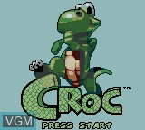 Image de l'ecran titre du jeu Croc sur Nintendo Game Boy Color