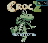 Image de l'ecran titre du jeu Croc 2 sur Nintendo Game Boy Color