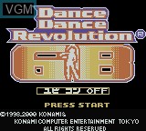 Image de l'ecran titre du jeu Dance Dance Revolution GB sur Nintendo Game Boy Color