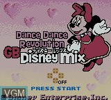 Image de l'ecran titre du jeu Dance Dance Revolution GB Disney Mix sur Nintendo Game Boy Color